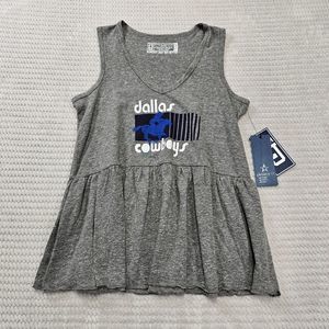 Women's LJ Gameday Babydoll‎ Gray Shirt Size Small New with tags